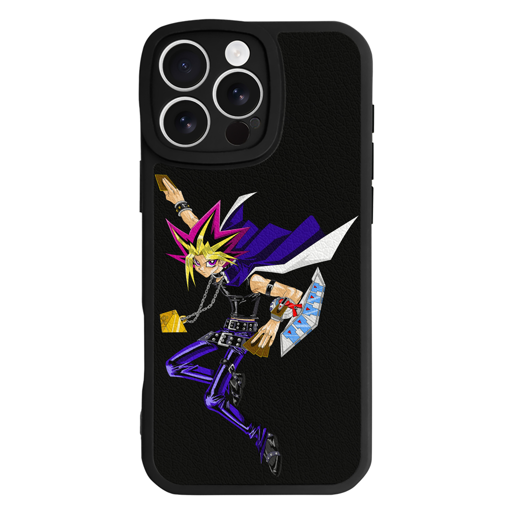 遊☆戯☆王 Yu-Gi-Oh! 【iPhone 16シリーズ対応】シリコンスマホケース（レザー調） 材質：シリコン